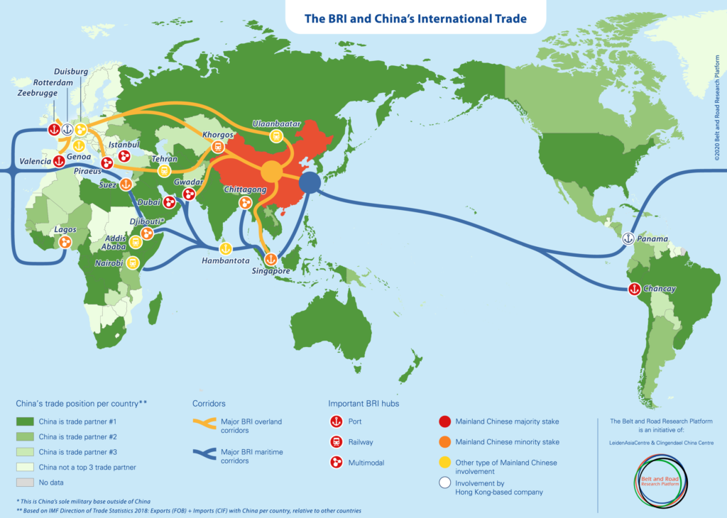 New Map of the Belt and Road Initiative Leiden Asia Centre