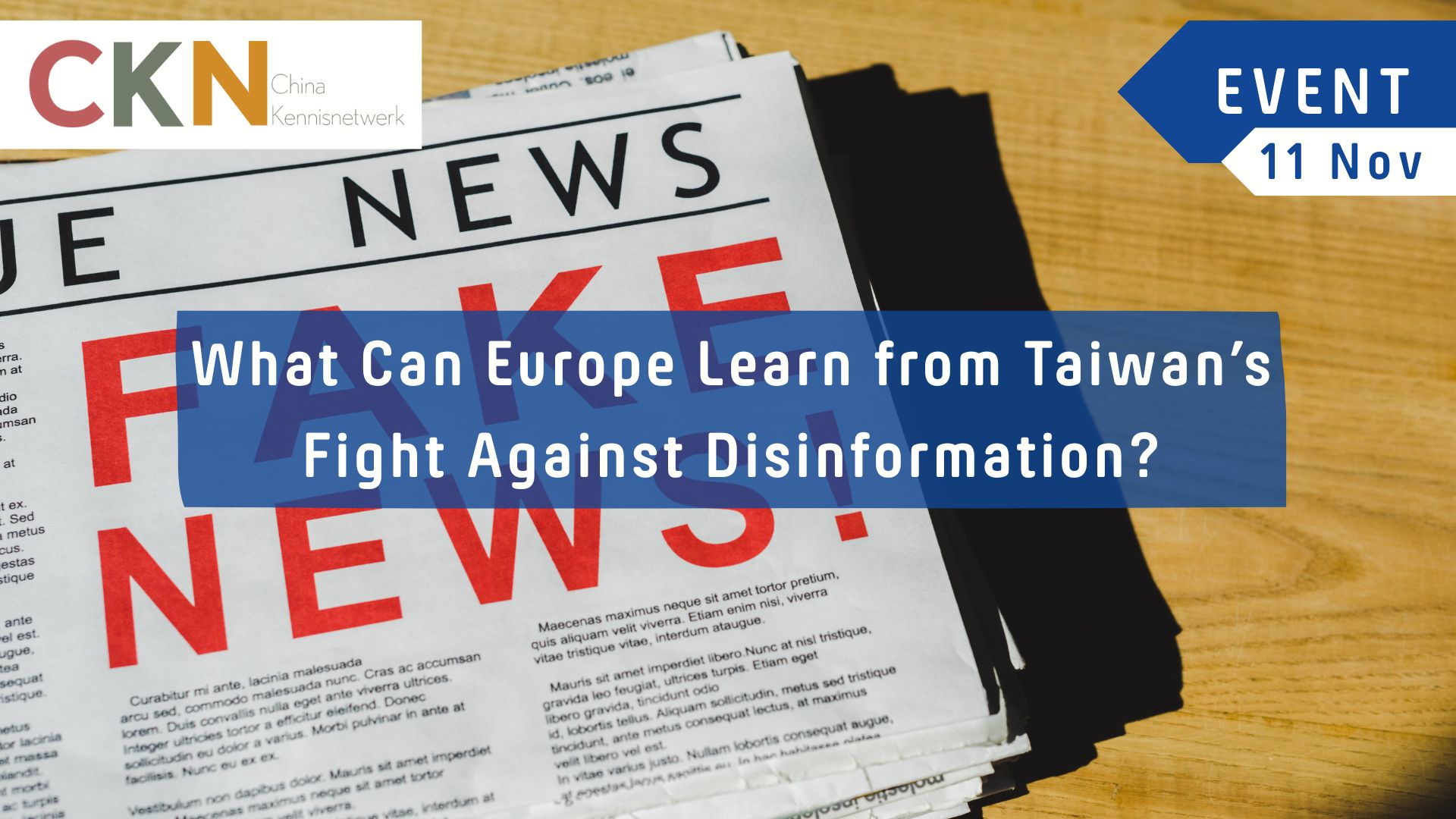 CKN Knowledge Session: What Can Europe Learn from Taiwan's Fight Against Disinformation?