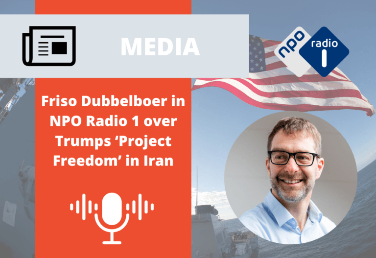 Friso Dubbelboer in NPO Radio 1 over Trumps ‘Project Freedom’ in Iran
