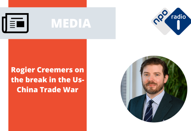 Media commentary by researcher Rogier Creemers