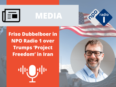 Friso Dubbelboer in NPO Radio 1 over Trumps ‘Project Freedom’ in Iran