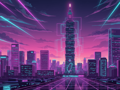 AI generated image of the Taipei 101